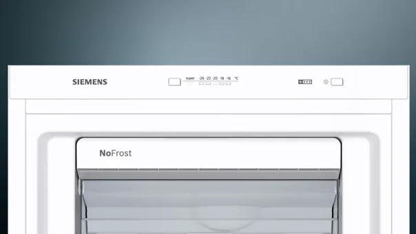Siemens GS36NVWFON 5 Çekmeceli F Enerji Sınıfı 241 lt Dikey Solo Derin Dondurucu Beyaz