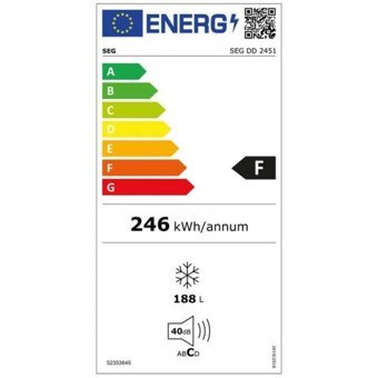 SEG DD-245 Statik 182 lt Dikey Solo Çekmeceli Derin Dondurucu Beyaz