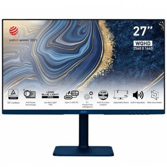 MSI Modern MD272QP 75 Hz 4 ms 27 inç WQHD Curved IPS VGA HDMI Freesync 1920 x 1080 px LED Monitör