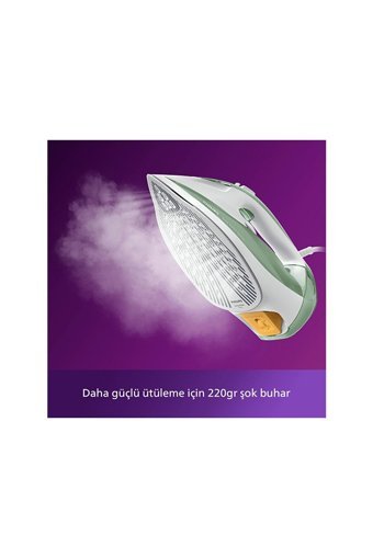 Philips 7000 Series Dst7012/70 2600 W Seramik Tabanlı Yatay Şok Buharlı Ütü