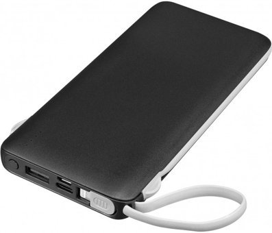 S-link P101 10000 mAh Hızlı Şarj USB & Type C Çoklu Kablolu Powerbank Siyah