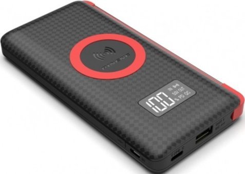 Pineng PN-888 10000 mAh Hızlı Şarj Dijital Göstergeli Micro USB Çoklu Kablolu Powerbank Siyah