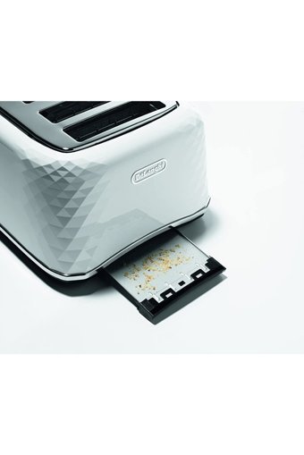 Delonghi Brillante CTJ 2103.W 2 Dilim Kırıntı Tepsili Telli Akıllı 900 W İnox Mini Ekmek Kızartma Makinesi