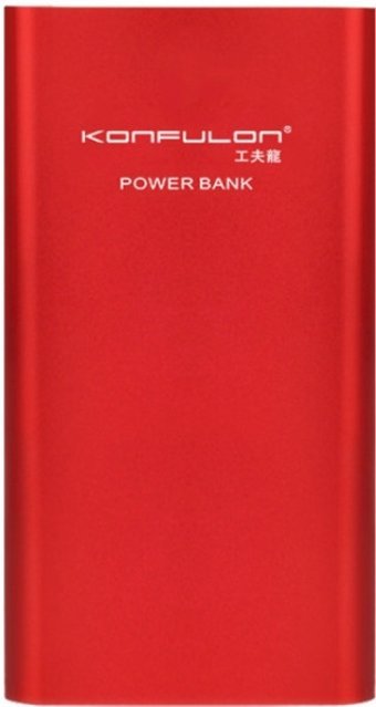 Konfulon A2 10000 mAh Hızlı Şarj Micro USB Çoklu Kablolu Powerbank Kırmızı