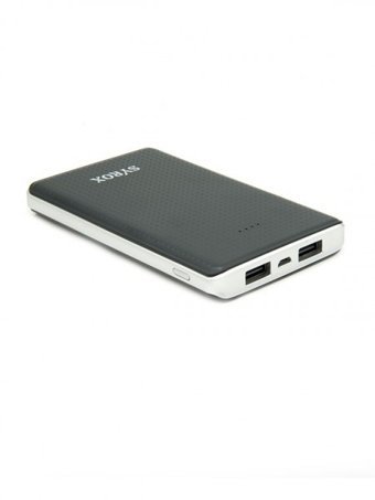 Syrox SYX-PB105 9000 mAh Hızlı Şarj Micro USB Çoklu Kablolu Powerbank Siyah