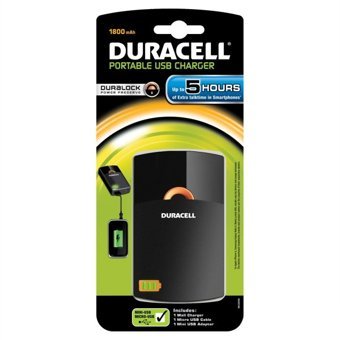 Duracell PPS5H 1800 mAh Micro USB Kablolu Powerbank