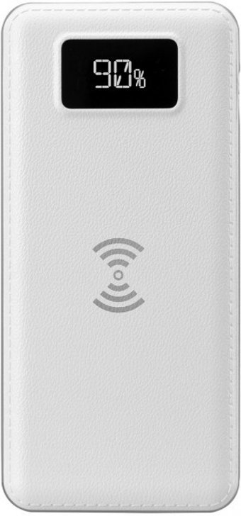 S-link IP-G10W 10000 mAh Hızlı Şarj Işıklı Dijital Göstergeli USB & Type C Çoklu Kablolu Powerbank Beyaz