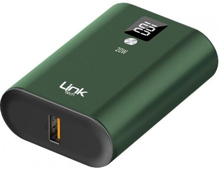 LinkTech P120 10000 mAh Hızlı Şarj Dijital Göstergeli USB & Type C Çoklu Kablolu Powerbank