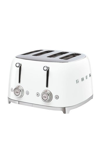 Smeg 50's Style TSF03WHEU 4 Dilim Kırıntı Tepsili 2000 W Beyaz Retro Ekmek Kızartma Makinesi
