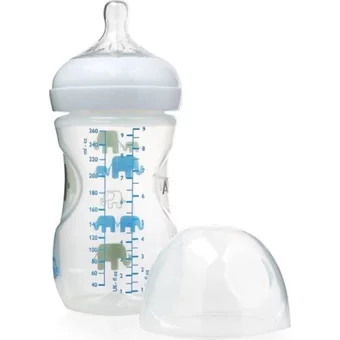 Philips SCD628 Polipropilen Gaz Yapmayan Antikolik Yavaş Akışlı Kulpsuz 6-18 Ay Desenli Renkli Yuvarlak Uçlu Bebek Biberon 260 ml
