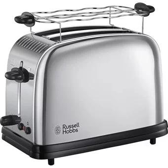 Russell Hobbs 23311-56 Victory Classic 2 Dilim Kırıntı Tepsili Telli Akıllı 1600 W İnox Mini Ekmek Kızartma Makinesi