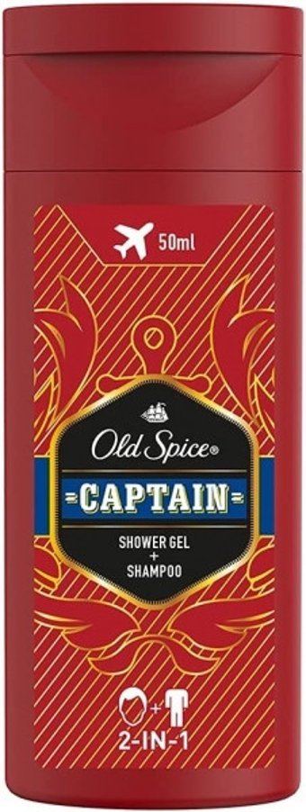 Old Spice Captain Tüm Saçlar İçin Sandal Ağacı Erkek Şampuanı 50 ml