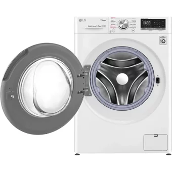 LG F4R5VGW0W 9 kg 1400 Devir E Enerji Sınıfı Buharlı Beyaz Kurutmalı Solo Çamaşır Makinesi