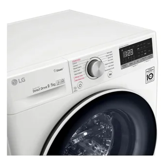 LG F4R5VGW0W 9 kg 1400 Devir E Enerji Sınıfı Buharlı Beyaz Kurutmalı Solo Çamaşır Makinesi