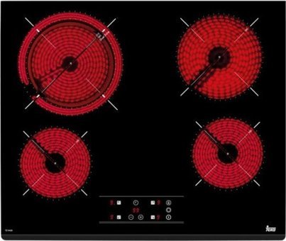 Teka TZ 6420 Vitroseramik 4 Gözlü Dokunmatik Elektrikli Ankastre Siyah Ocak