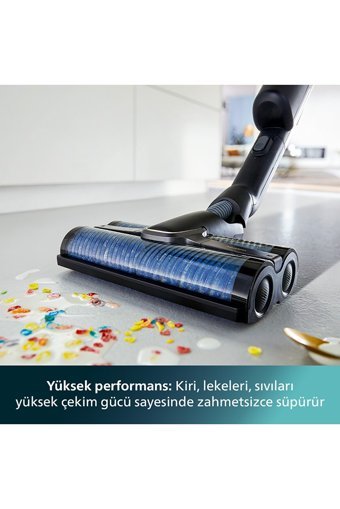 Philips XW9383 Islak Kuru Kablosuz Şarjlı Siyah Dikey Süpürge