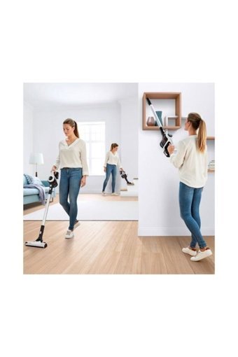 Bosch Serie 6 BCS61113 Kuru Kablosuz Şarjlı Beyaz Dikey Süpürge