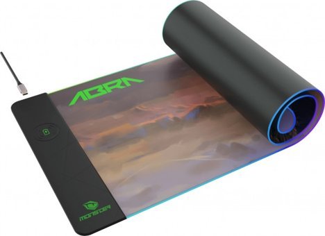 Monster Pusat Abra RGB 80 × 28 cm XL Çok Renkli Gaming Mousepad