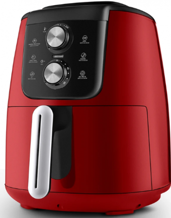 Karaca Air Pro Cook Manuel XL Ruby (153.03.08.4279) Airfryer 4 lt Tek Hazneli Yağsız Sıcak Hava Fritözü Kırmızı