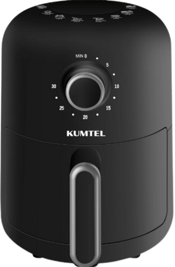 Kumtel Fastfryer HAF-05 Airfryer 2 lt Tek Hazneli Izgara Yapan Yağsız Sıcak Hava Fritözü Siyah