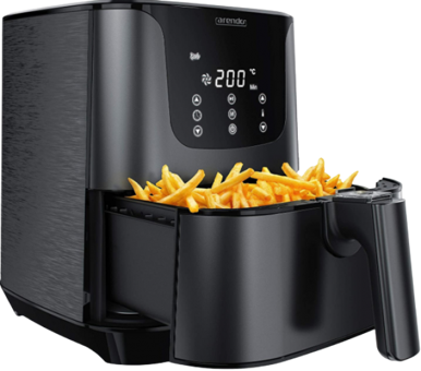 Arendo XXL Airfryer 3.5 lt Tek Hazneli Izgara Yapan Led Ekranlı Sıcak Hava Fritözü Siyah