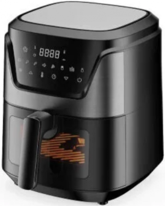 Hiking HAF-502 Airfryer 6 lt Tek Hazneli Yağsız Sıcak Hava Fritözü Inox