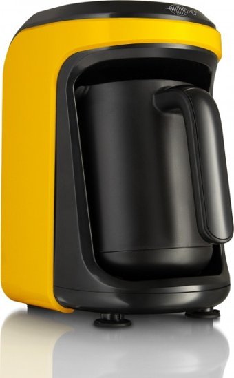 Karaca Hatır Hüp Tek Hazneli Otomatik 300 ml Su Hazneli  5 Fincan Akıllı 535 W Sarı Türk Kahvesi Makinesi