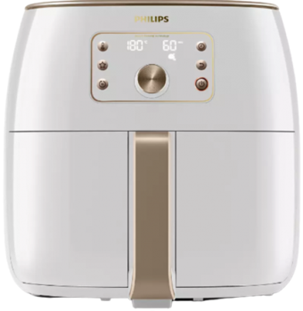 Philips Premium XXL HD9870/20 Airfryer 7.3 lt Tek Hazneli Izgara Yapan Led Ekranlı Yağsız Sıcak Hava Fritözü Beyaz