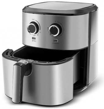 Karaca Multifry Inox Double Pan (153.03.06.8846) Airfryer 5.5 lt Tek Hazneli Sıcak Hava Fritözü Inox