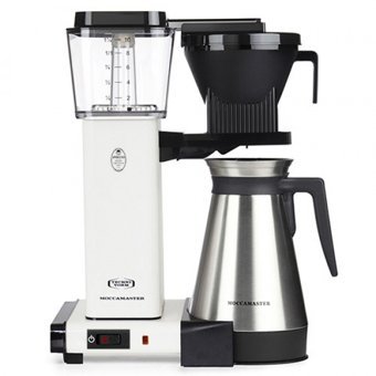 Moccamaster KBGT Filtreli Karaf 1250 ml Hazne Kapasiteli 10 Fincan 1450 W Beyaz Filtre Kahve Makinesi