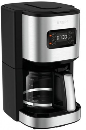 Krups Excellence KM480D10 Zaman Ayarlı Filtreli Karaf 1250 ml Hazne Kapasiteli 15 Fincan Akıllı 1000 W İnox Filtre Kahve Makinesi