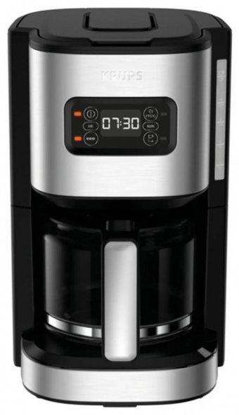 Krups Excellence KM480D10 Zaman Ayarlı Filtreli Karaf 1250 ml Hazne Kapasiteli 15 Fincan Akıllı 1000 W İnox Filtre Kahve Makinesi