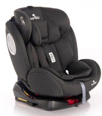 Lorelli Lyra Isofix 360 Derece Dönen Yatabilen Yükseklik Ayarlı Sürüş Yönü Oto Koltuğu Siyah