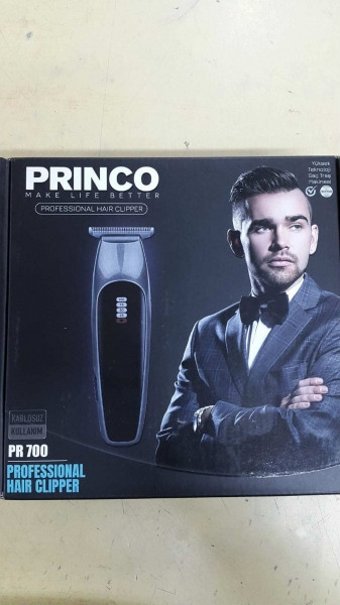 Princo PR-700 Saç Sakal ve Ense 3 Başlıklı Çok Amaçlı Kablosuz Tıraş Makinesi