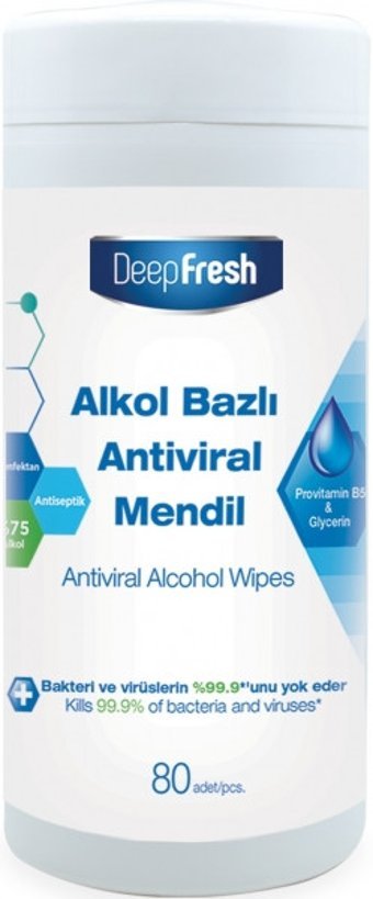 Deep Fresh Antibakteriyel 80 Yaprak Islak Mendil