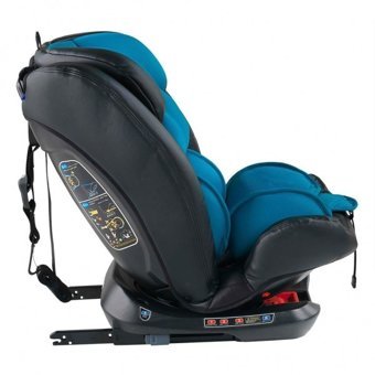 BabyHope Carisma BH-5260 Emniyet Kemeri-Isofix 360 Derece Dönen 9-36 kg Yatabilen Yükseklik Ayarlı Sürüş Yönü Oto Koltuğu Mavi