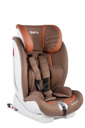 Kraft Techno Fix Emniyet Kemeri-Isofix Sürüş Yönü Oto Koltuğu Kahverengi