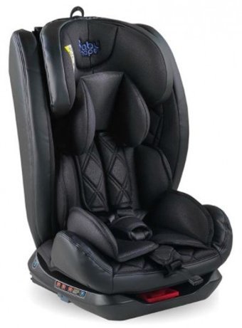 BabyHope Carisma BH-5260 Emniyet Kemeri-Isofix 360 Derece Dönen 9-36 kg Yatabilen Yükseklik Ayarlı Sürüş Yönü Oto Koltuğu Siyah