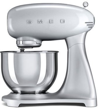 Smeg SMF02 800 W Hamur Yoğurmalı Çırpıcılı Gri Standlı Mikser