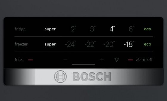 Bosch KGN56VXF0N Çift Kapılı Statik F Enerji Sınıfı 508 lt Siyah Alttan Donduruculu Solo Kombi Tipi Buzdolabı