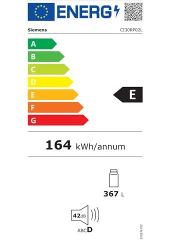 Siemens CI30RP02L Tek Kapılı Nofrost E Enerji Sınıfı 547 lt Modern Ankastre Kombi Tipi Buzdolabı