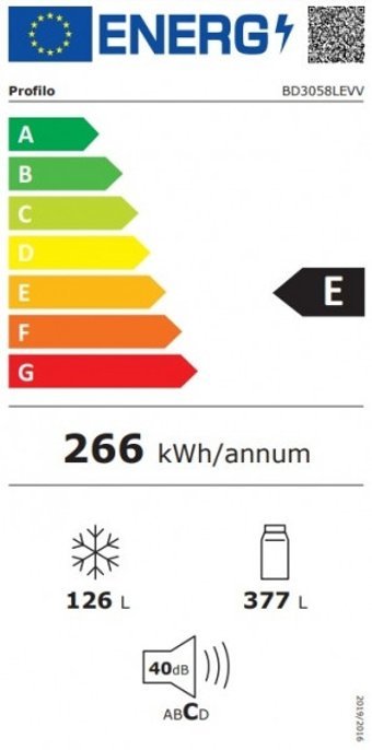 Profilo BD3058LEVV Çift Kapılı Lowfrost E Enerji Sınıfı 503 lt Gri Alttan Donduruculu Solo Kombi Tipi Buzdolabı