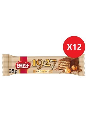 Nestle 1927 Çikolatalı Fındıklı Gofret 12x28 gr