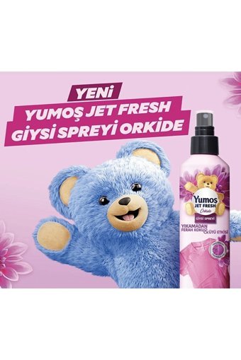 Yumoş Jet Fresh Orkide Kokulu Sprey Çamaşır Parfümü 200 ml