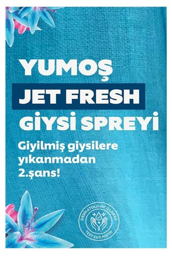 Yumoş Jet Fresh Orkide Kokulu Sprey Çamaşır Parfümü 2x200 ml