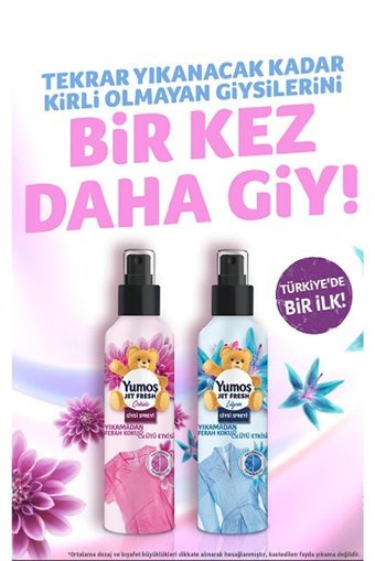 Yumoş Jet Fresh Orkide Kokulu Sprey Çamaşır Parfümü 3x200 ml