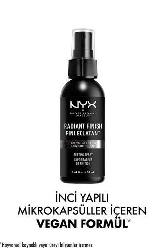 Nyx Professional Makeup Radiant Finish Parlak Makyaj Sabitleyici Sprey 50 ml