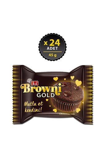 Eti Browni Gold Çikolatalı Kek 24x45 gr