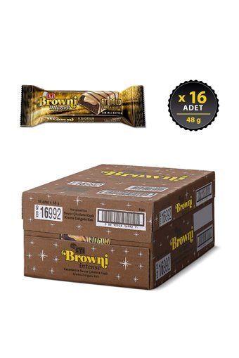 Eti Browni Intense Gold Çikolatalı Kek 16x48 gr