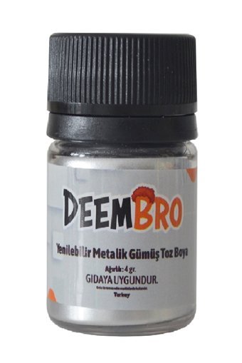 Deembro Gümüş Toz Gıda Boyası 4 gr